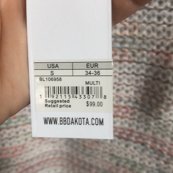 BB DAKOTA BY STEVE MADDEN Speckle Edition Sweater in Multi size SMALL - Picture 8 of 9